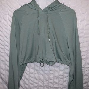 Mint Green Cropped Long Sleeve